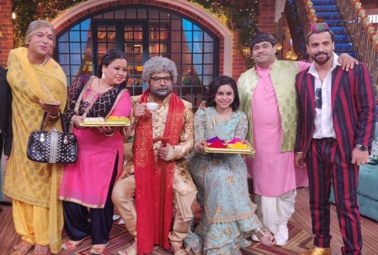kapil sharma celebrated his first holi after marriage with ginni chatrath