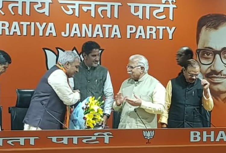 Lok sabha 2019, INLD MLA Ranbir gangwa join bjp on holi