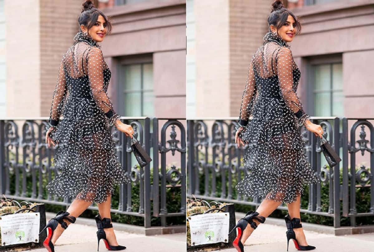 Priyanka Chopra stuns in Sheer black dress