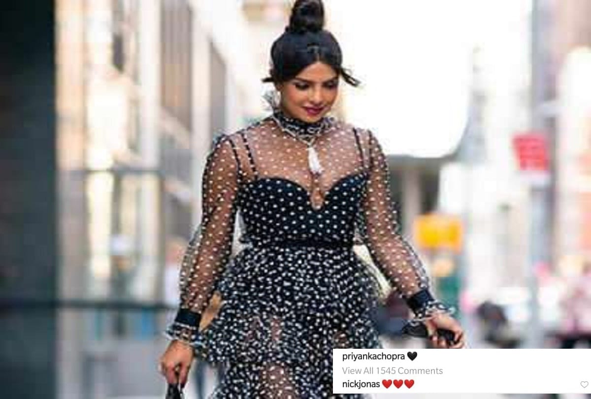 Priyanka Chopra stuns in Sheer black dress