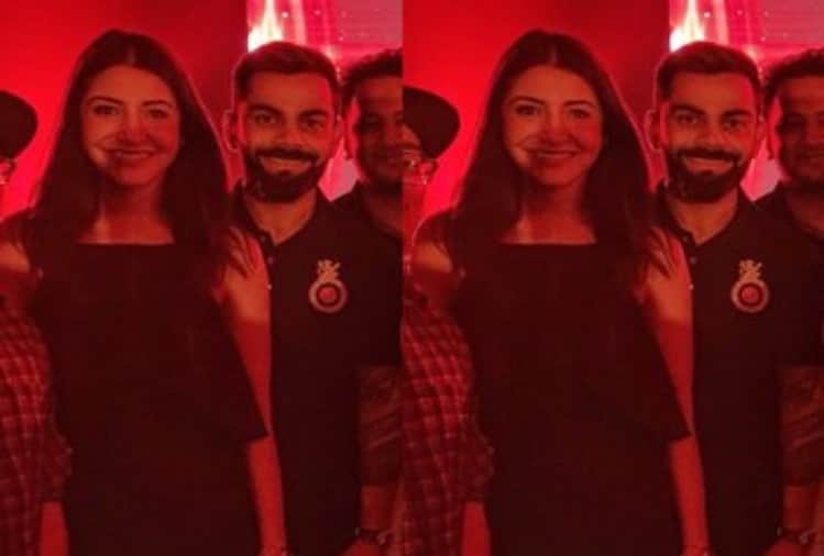 anushka sharma and virat kohli relax before ipl 2019 match