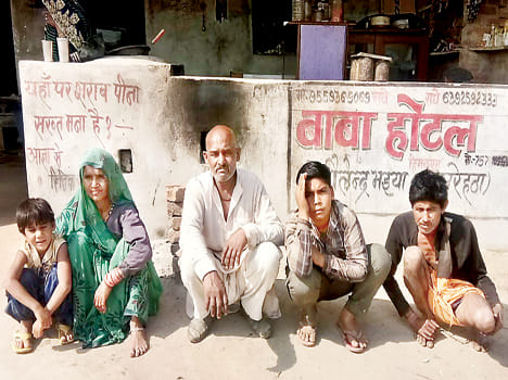 Dhaba driver beaten with family