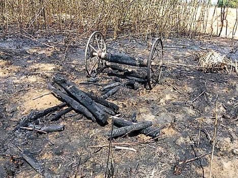 With a fire, millions of rupees are harvested as well as ashes