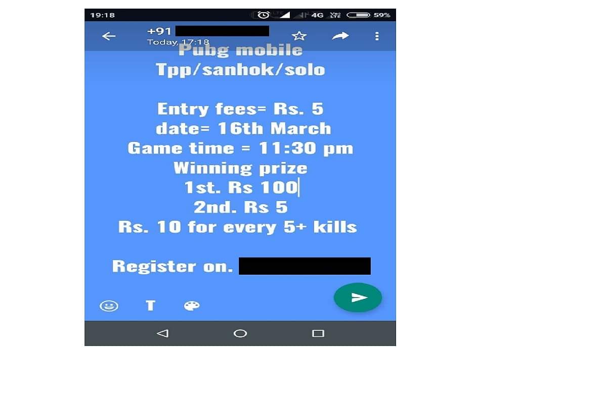 Betting in PUBG, Players earn upto Rs 5,000 each day, WhatsApp groups have been used
