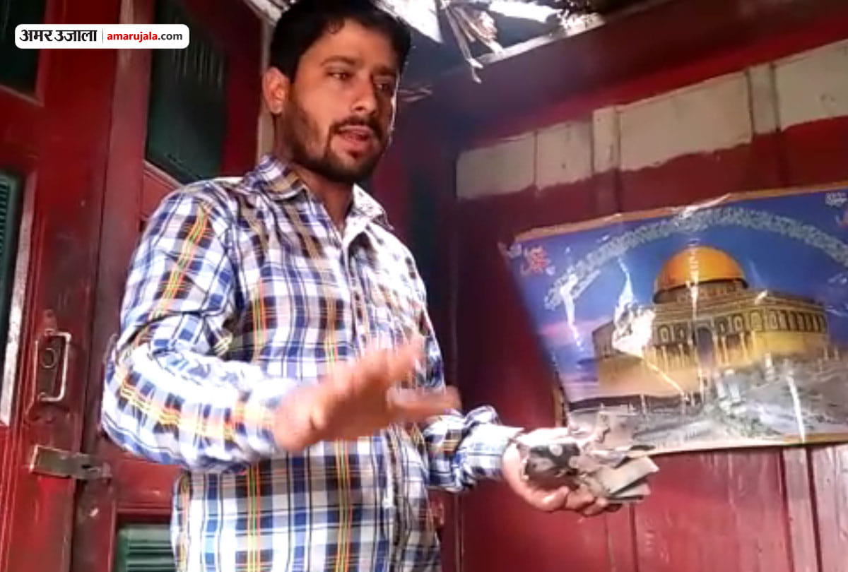 mortar shelling in poonch shahpur sector jammu kashmir, many house affected due to pakistan shelling