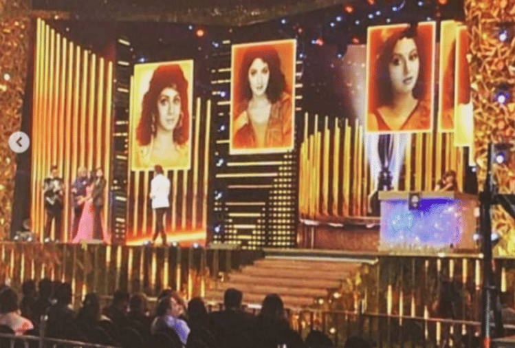 filmfare awards 2019 sridevi tribute janhvi kapoor khushi kapoor and boney kapoor