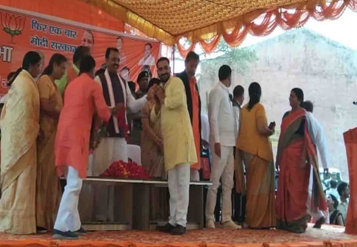 deputy cm keshav prasad maurya in auraiya, lok sabha election 2019