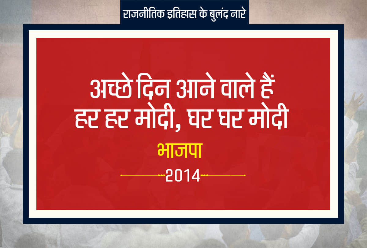 Lok Sabha Elections 2019: Most popular slogans used by political parties in India