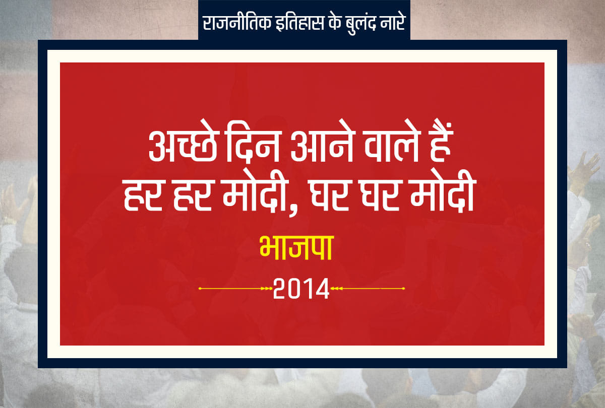 Lok Sabha Elections 2019: Most popular slogans used by political parties in India