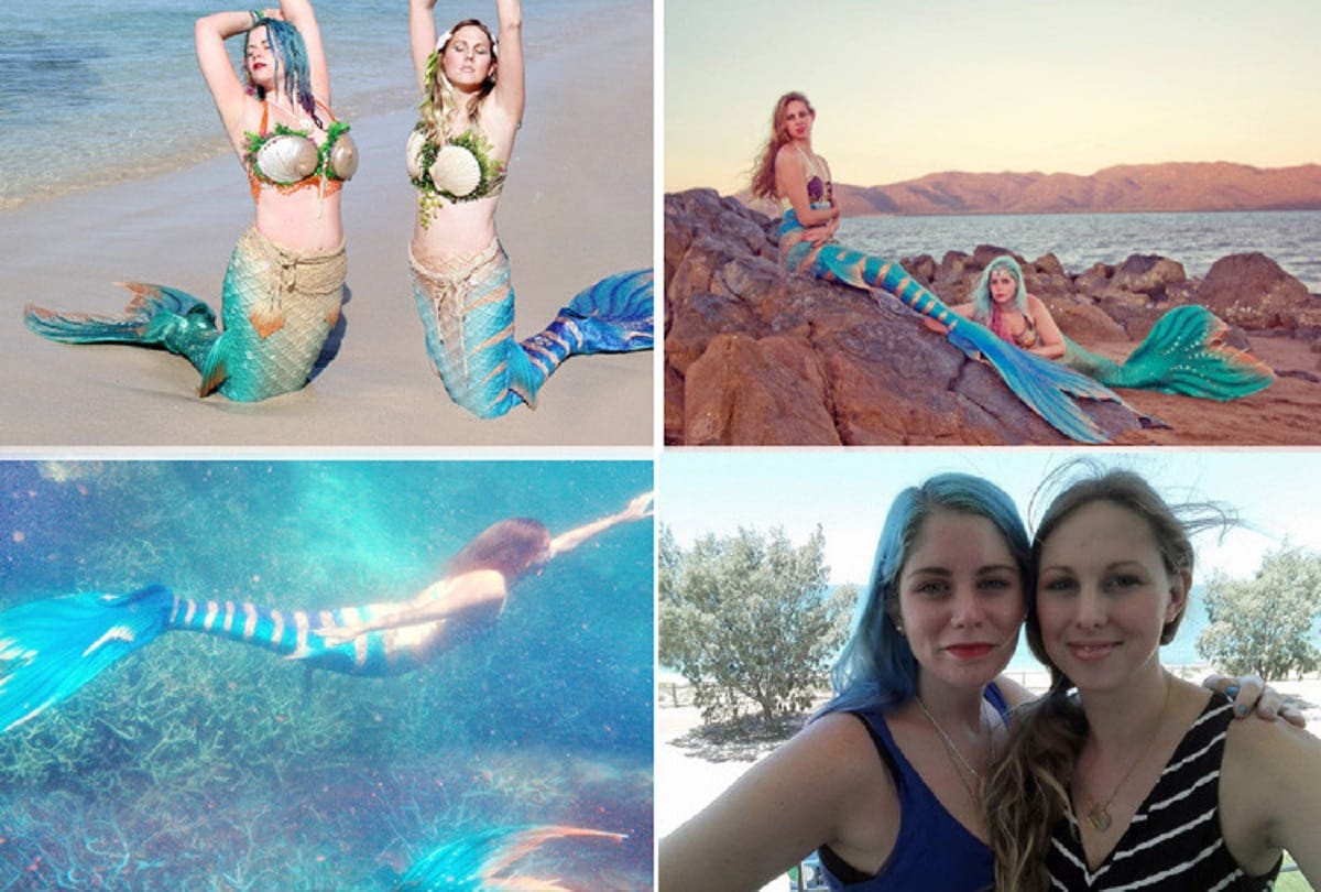 Jessica Bell and Amelia Lassetter Friends grow up to become real life Little Mermaids