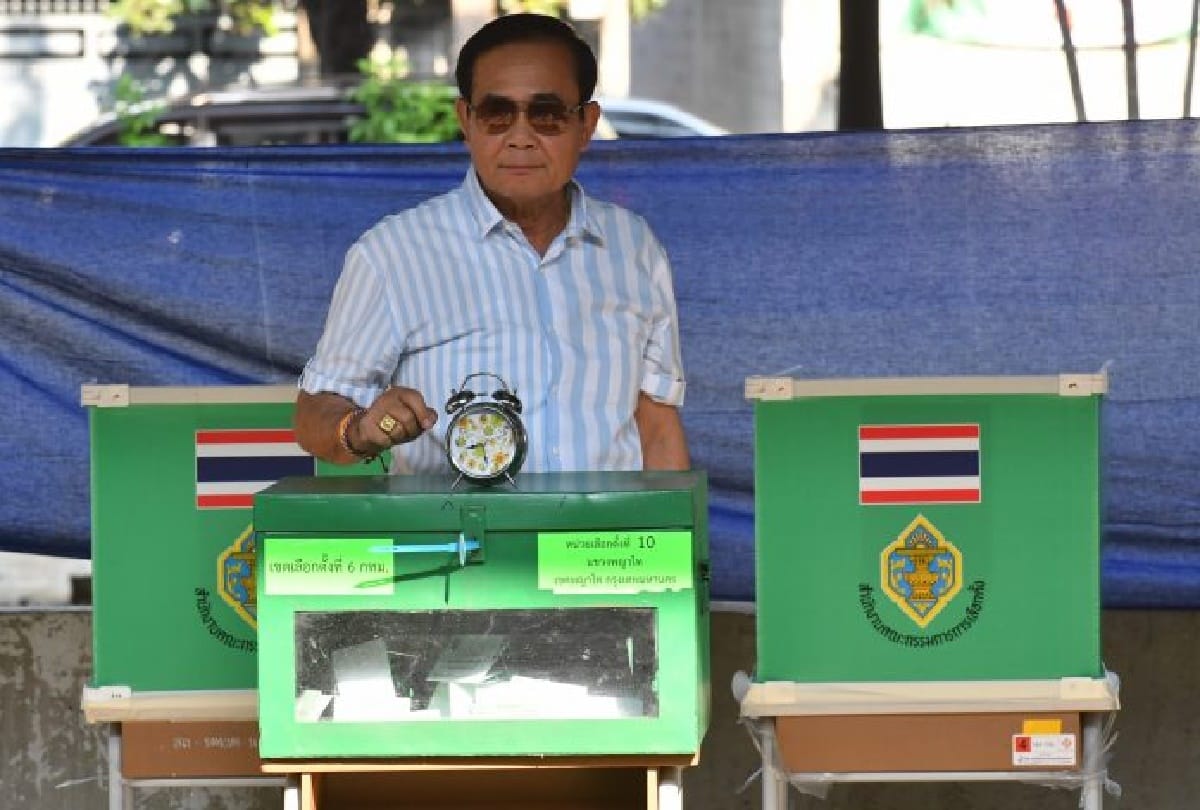 voting in Thailand after military coup
