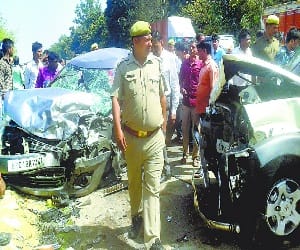 The collision SUV, the death of the IB officers and the son