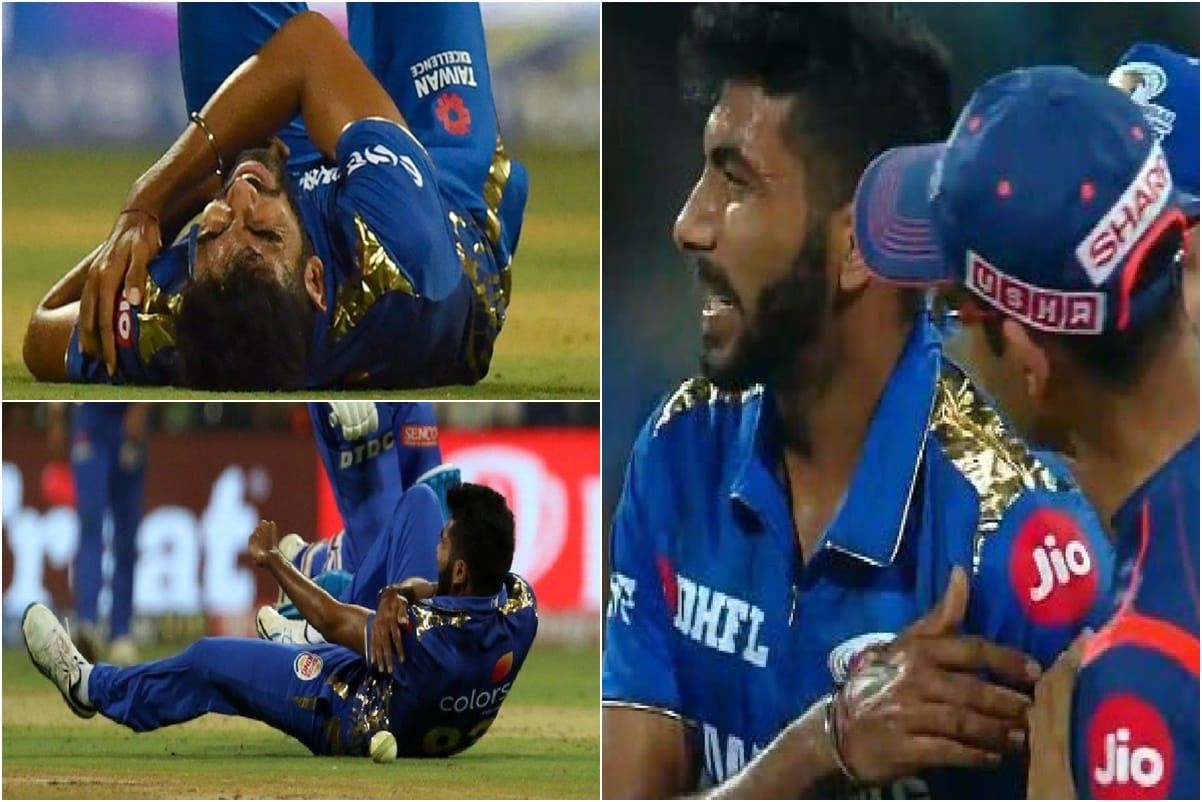 jasprit bumrah injured during match bewteen mumbai indians and delhi capitals