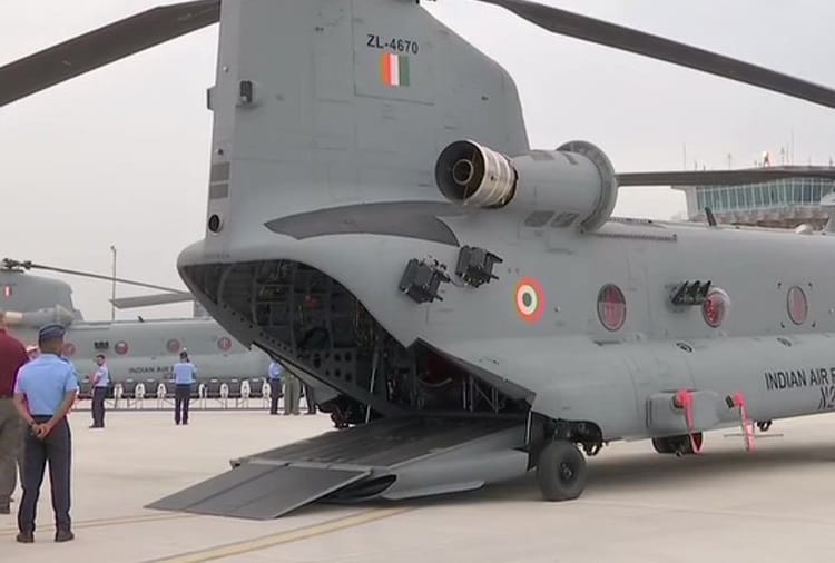 Indian Airofrce Chinook helicopters First Look, US Killed Osama bin Laden Using This