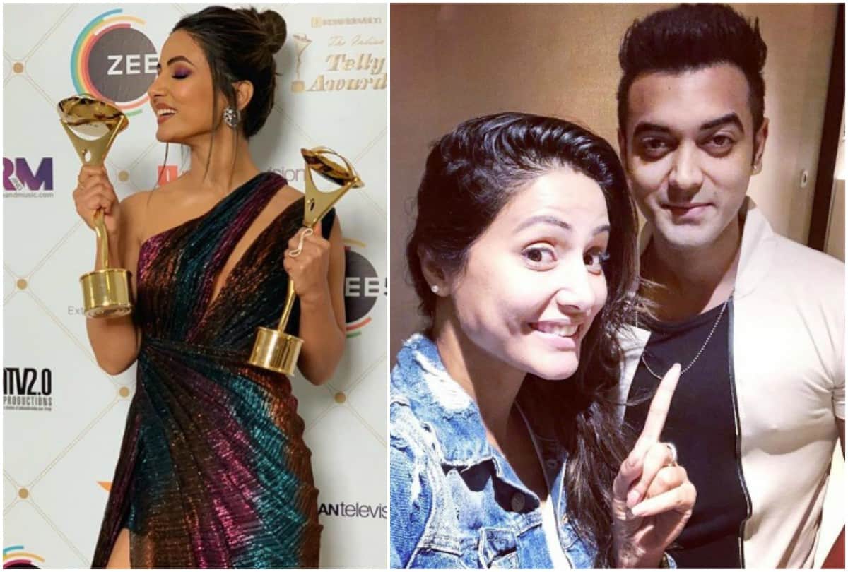 Hina Khan Priyank Sharma ramp walk for Sonali Jain at Bombay Times Fashion Week 2019