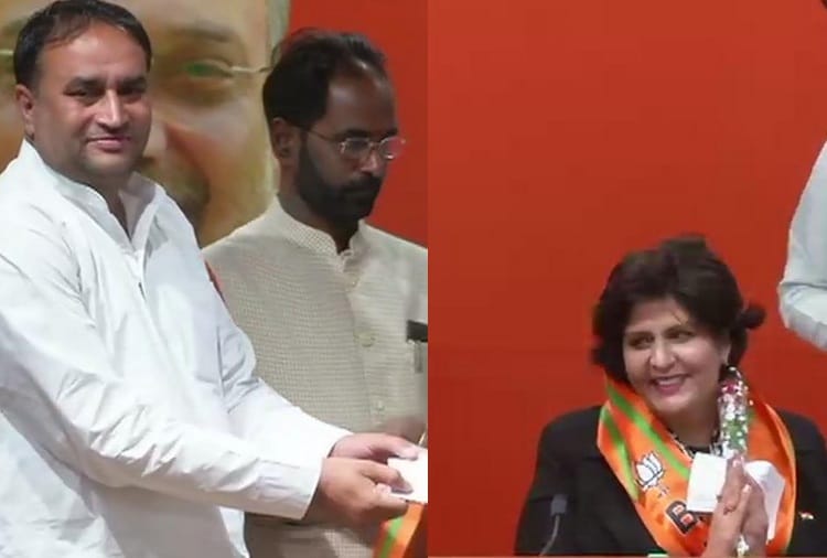 Lok Sabha Elections 2019, Paralympian Deepa Malik and INLD MLA Kehar Singh Rawat in BJP