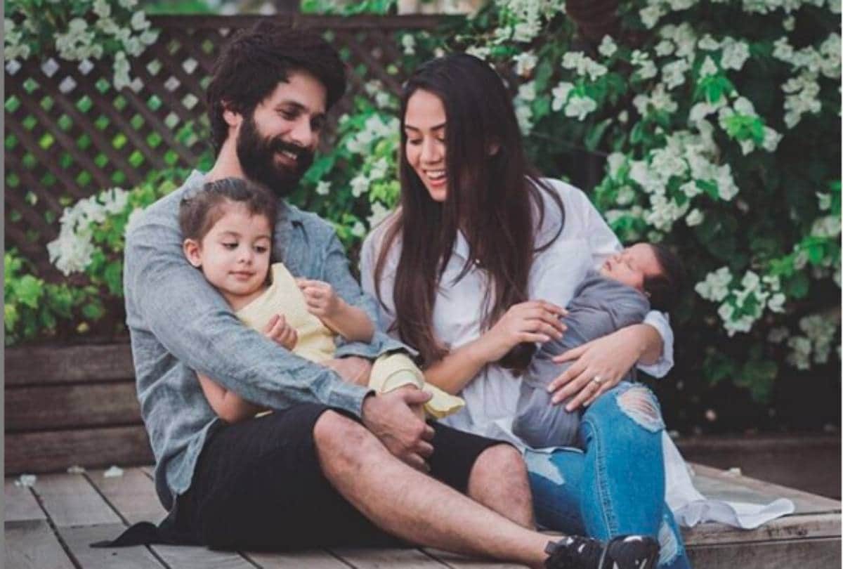mira rajput share cute photo of her son zain and daughter misha