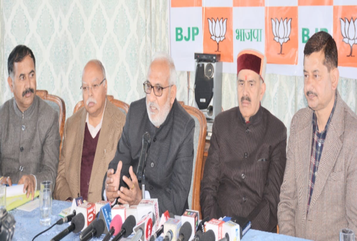 BJP general secretary chander mohan Thakur statement over anil shimla in shimla