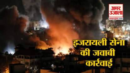 Israeli army attack on bases of Gaza Strip