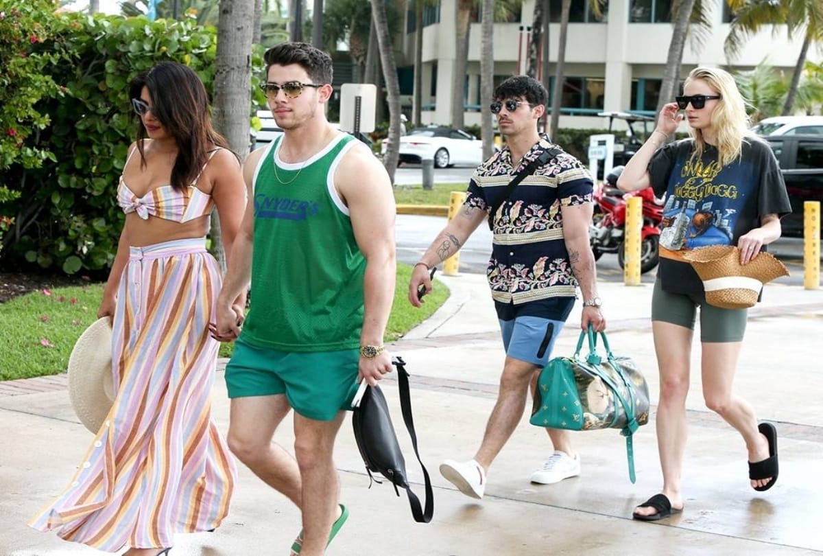 Priyanka Chopra in sexy beachwear at Miami vacation with NIck Jonas