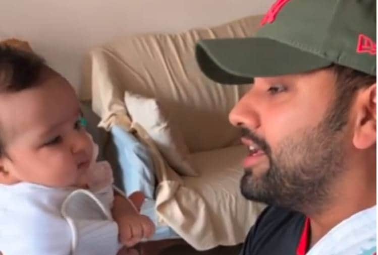 rohit sharma sing asli hip hop for his daughter ranveer singh impress and comment on this video