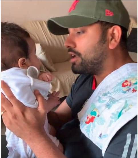 rohit sharma sing asli hip hop for his daughter ranveer singh impress and comment on this video
