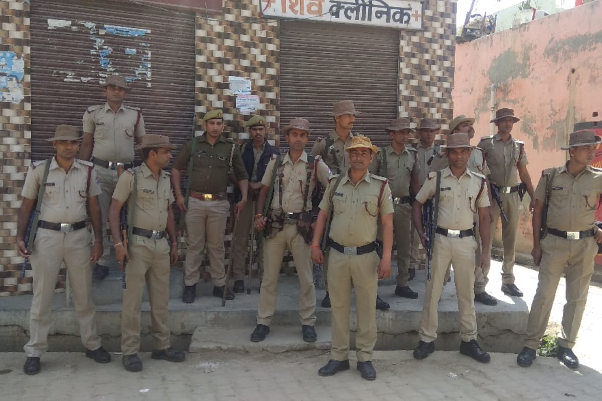 Tight security arrangements today in Meerut, after riots April 2 last year, several places sensitive
