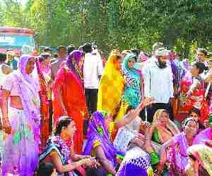Boy dies in accident, protest.