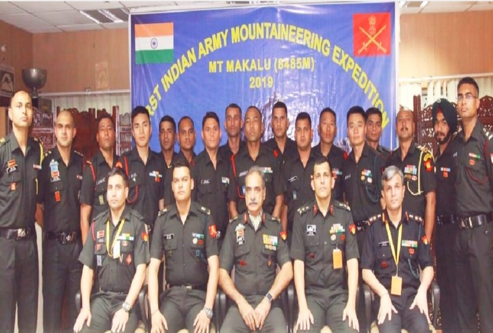 Indian Army team going for mount makalu Mountaineering campaign 