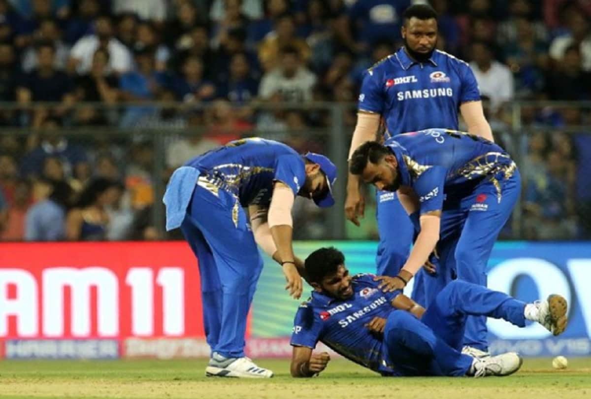 jasprit bumrah again injured before match between CSK and mumbai indian IPL 2019