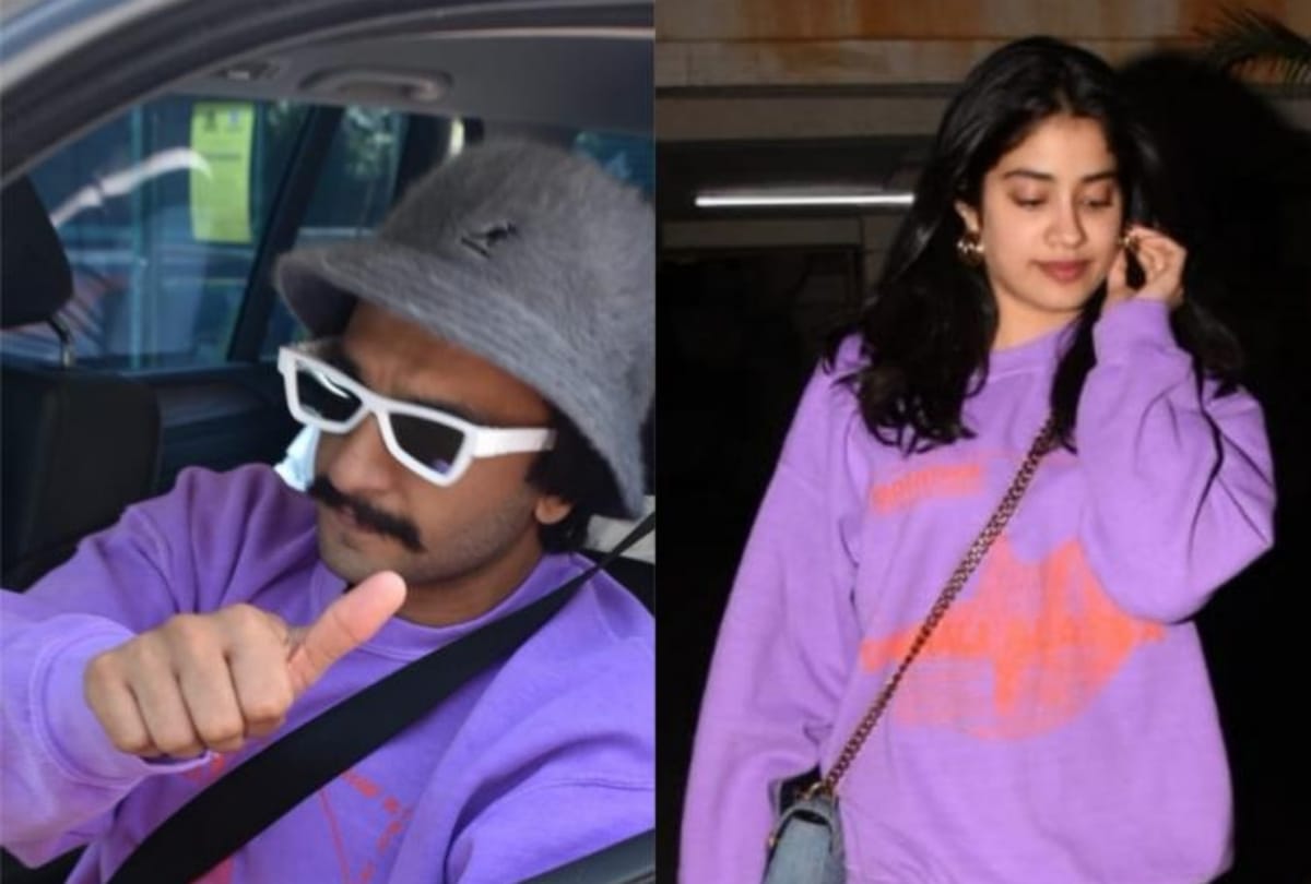 Ranveer Singh or Janhvi Kapoor who wore this purple sweatshirt better