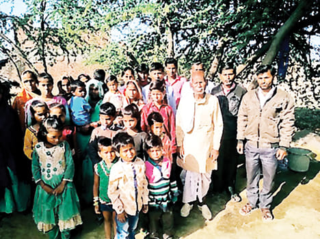 Distressed family left the village