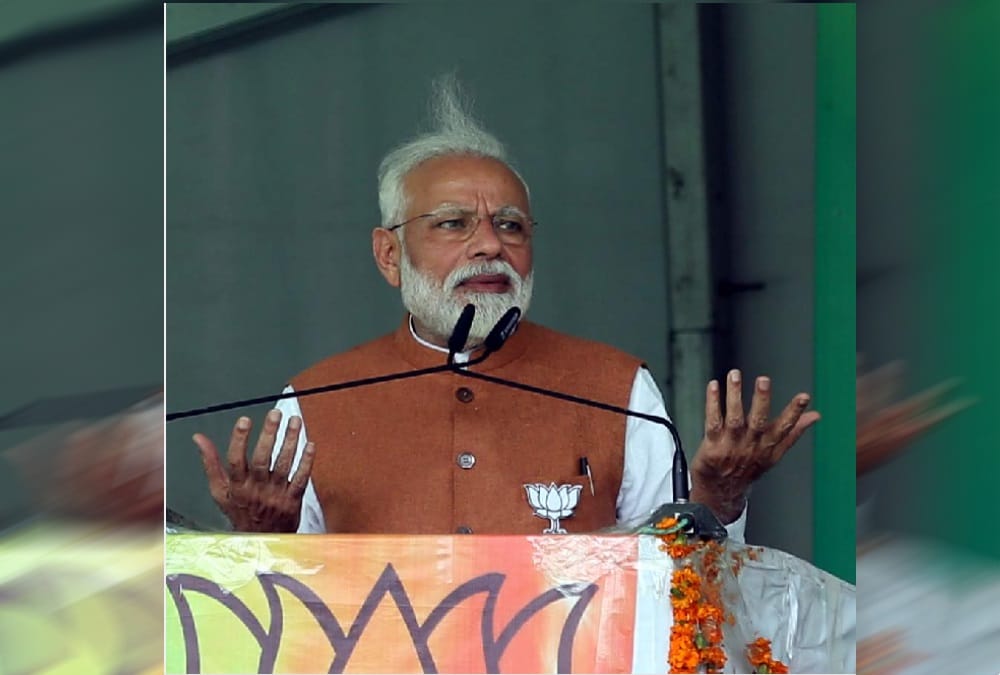 Lok Sabha Election 2019 PM modi Disturbed due to High wind in rudrapur public meeting