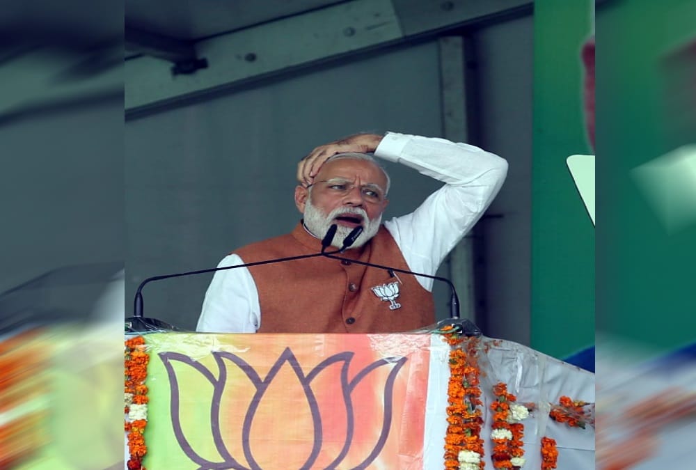 Lok Sabha Election 2019 PM modi Disturbed due to High wind in rudrapur public meeting