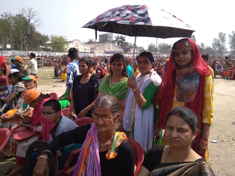 Lok sabha elections 2019 pm modi supporters in rudrapur rally photos 