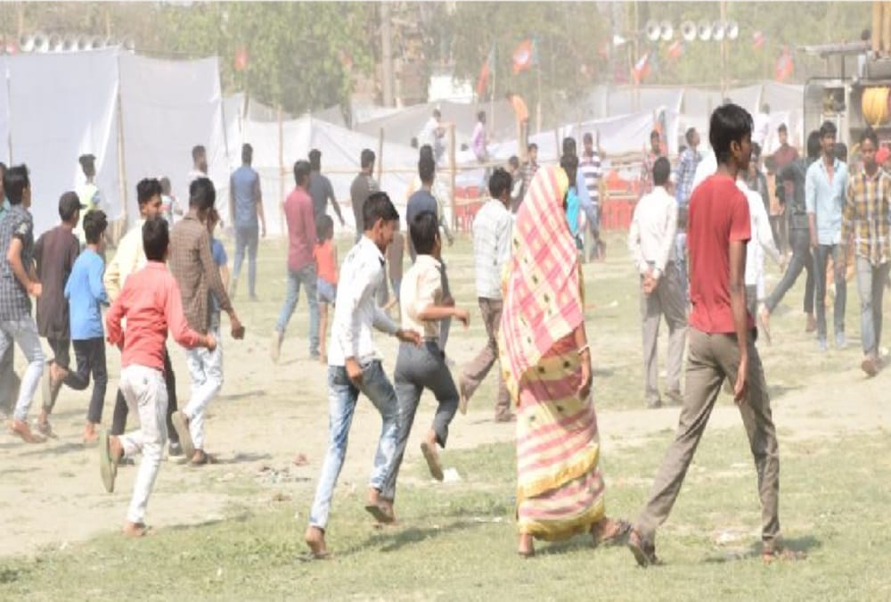 Lok sabha elections 2019 heavy crowd in pm narendra modi rally in rudrapur police panic