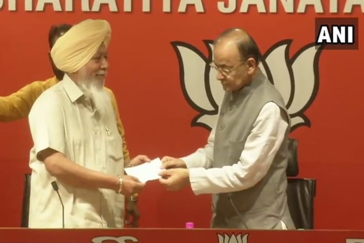 Lok sabha election 2019, Aam Aadmi Party leader Harinder Singh Khalsa joins Bharatiya Janata Party