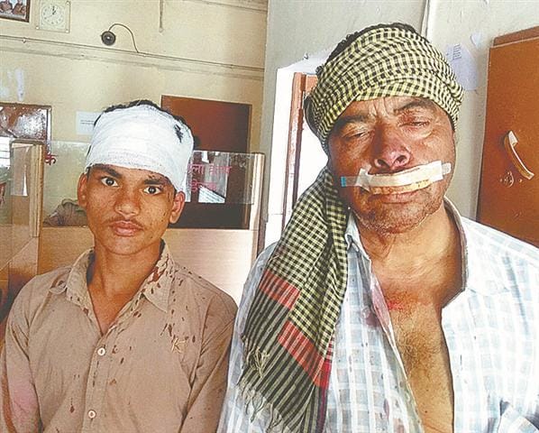 Beaten traders 50 thousand rupees seized