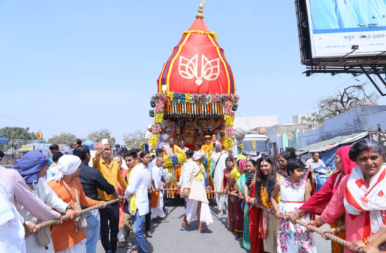 भगवान जगन्नाथ के जयकारों से गूंजी कान्हा की नगरी