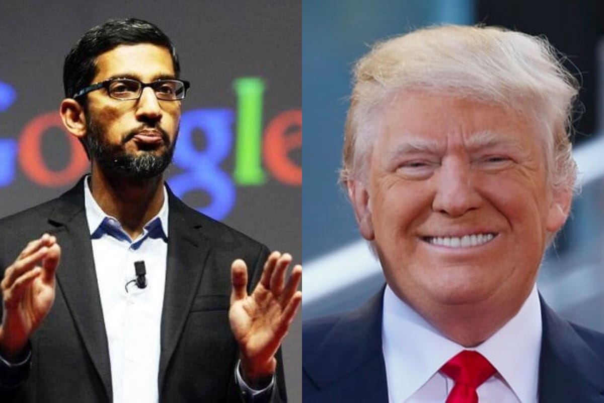 Donald Trump writes on twitter Sundar Pichai is President of Google