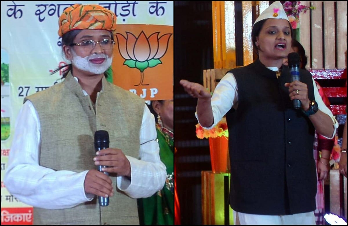 Holi fest organised in varanasi and woman inspire for vote in loksabha election 2019