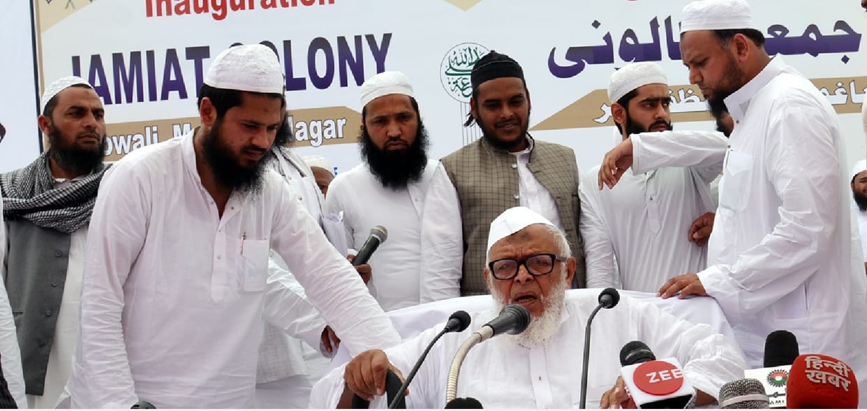 Maulana Madani in Bagogali village of Muzaffarnagar