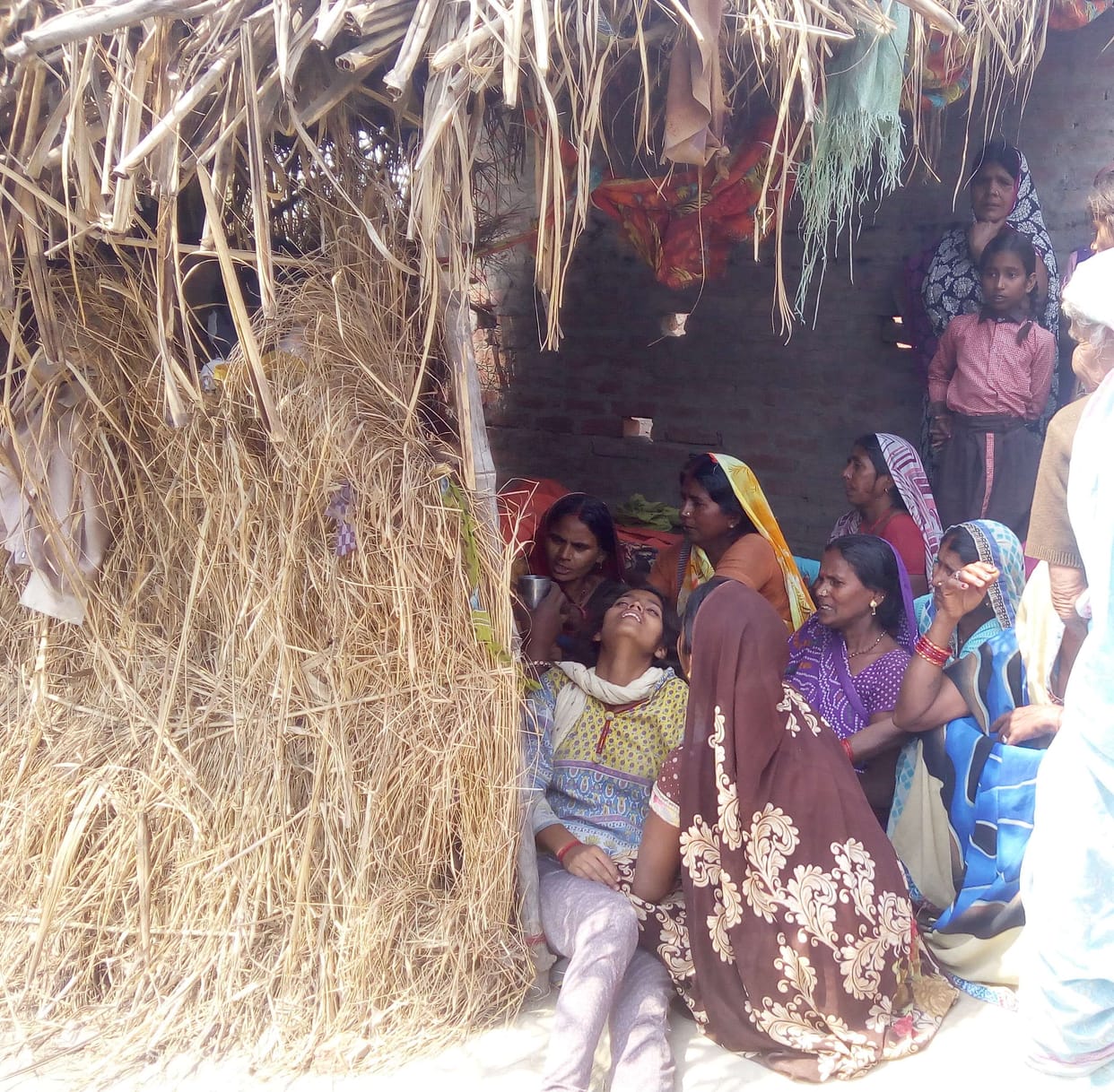 Due to the collapse of a raw house, the death of a woman