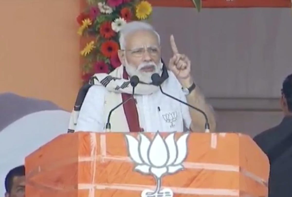 elections 2019 : Narendra Modi says Opposition parties are unhappy with development of India