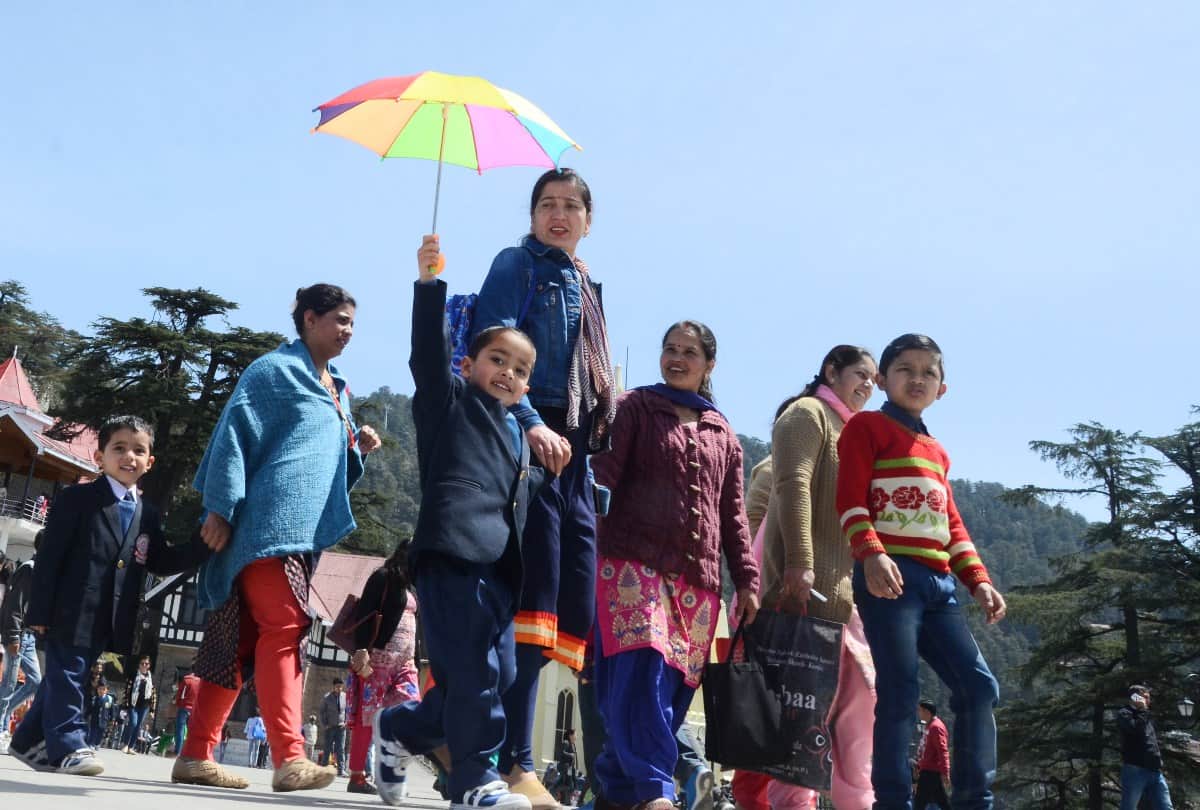 Shimla maximum temperature reached 14.5 degree celsius