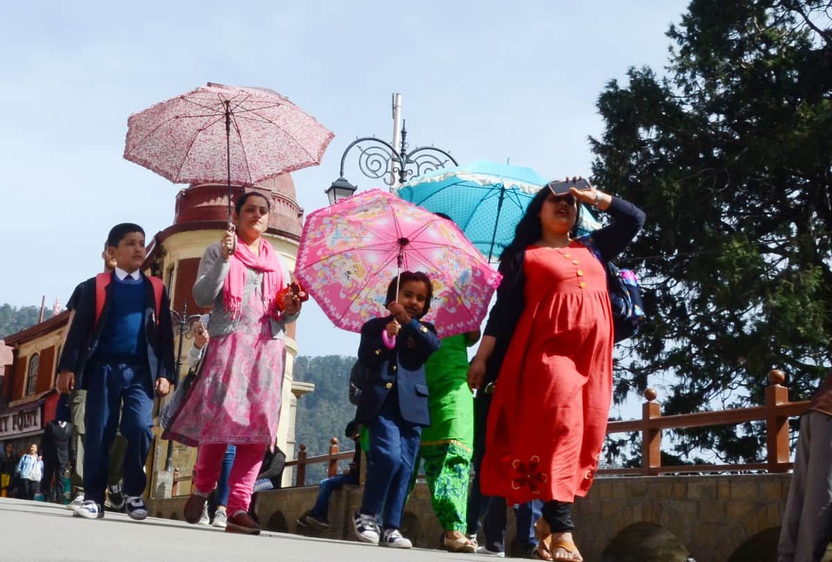 Shimla maximum temperature reached 14.5 degree celsius