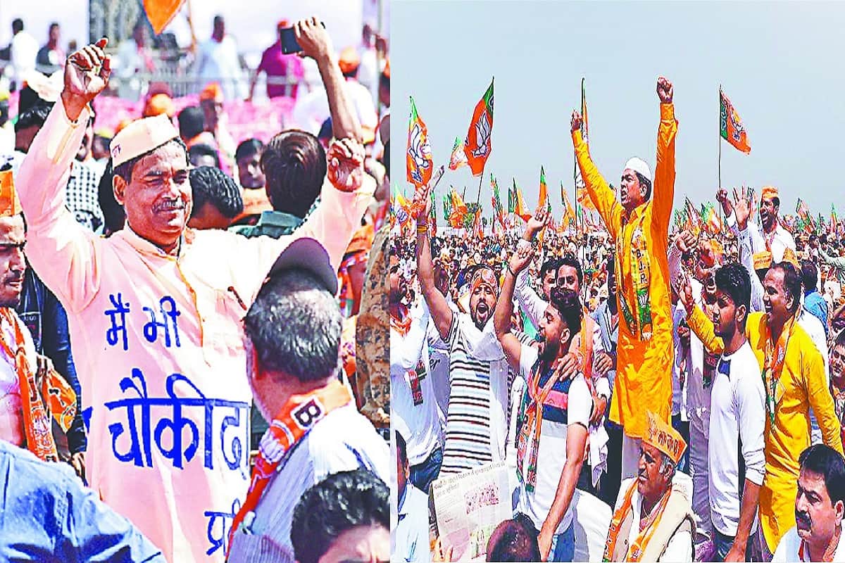 Lok sabha elections 2019, PM Modi fans reached from Meerut rally and Sloganeering of i am a janitor