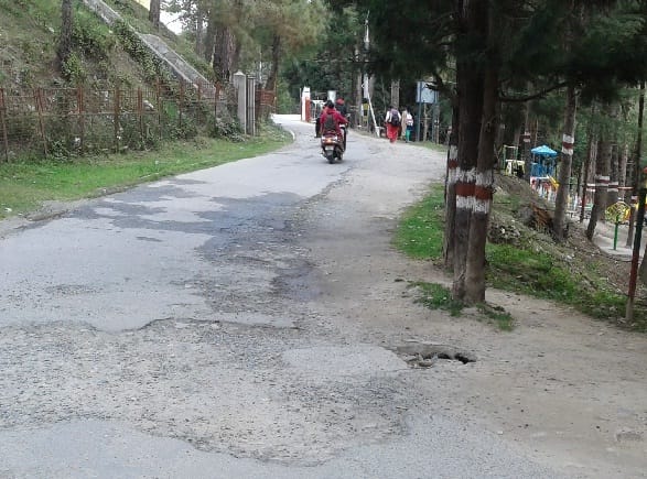Ranikhet cold road is facing a strain of neglect