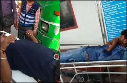 11 people injured in road accident in varanasi