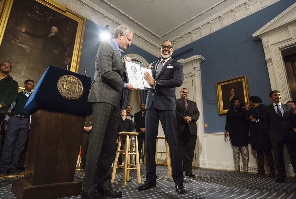 new york city councilman Robert Cornegy titled as world's tallest politician